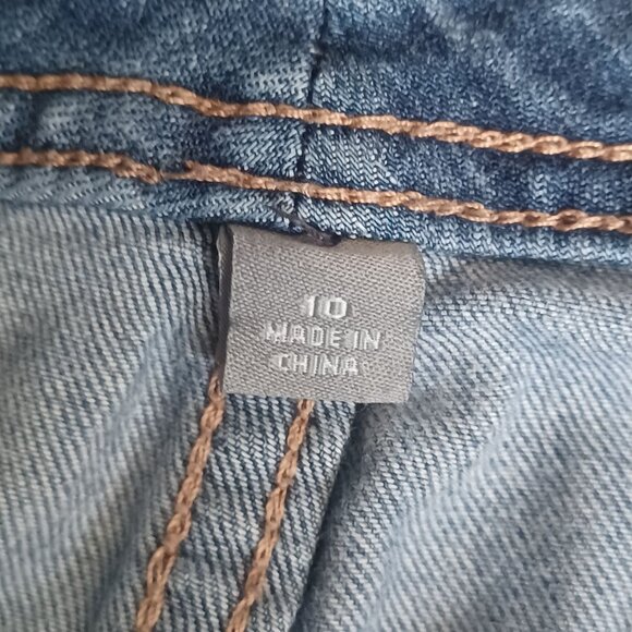 SOHO Jeans Womens 10 Culotte Wide Leg Relaxed Baggy Stretch High Waist Comfort - Picture 9 of 14